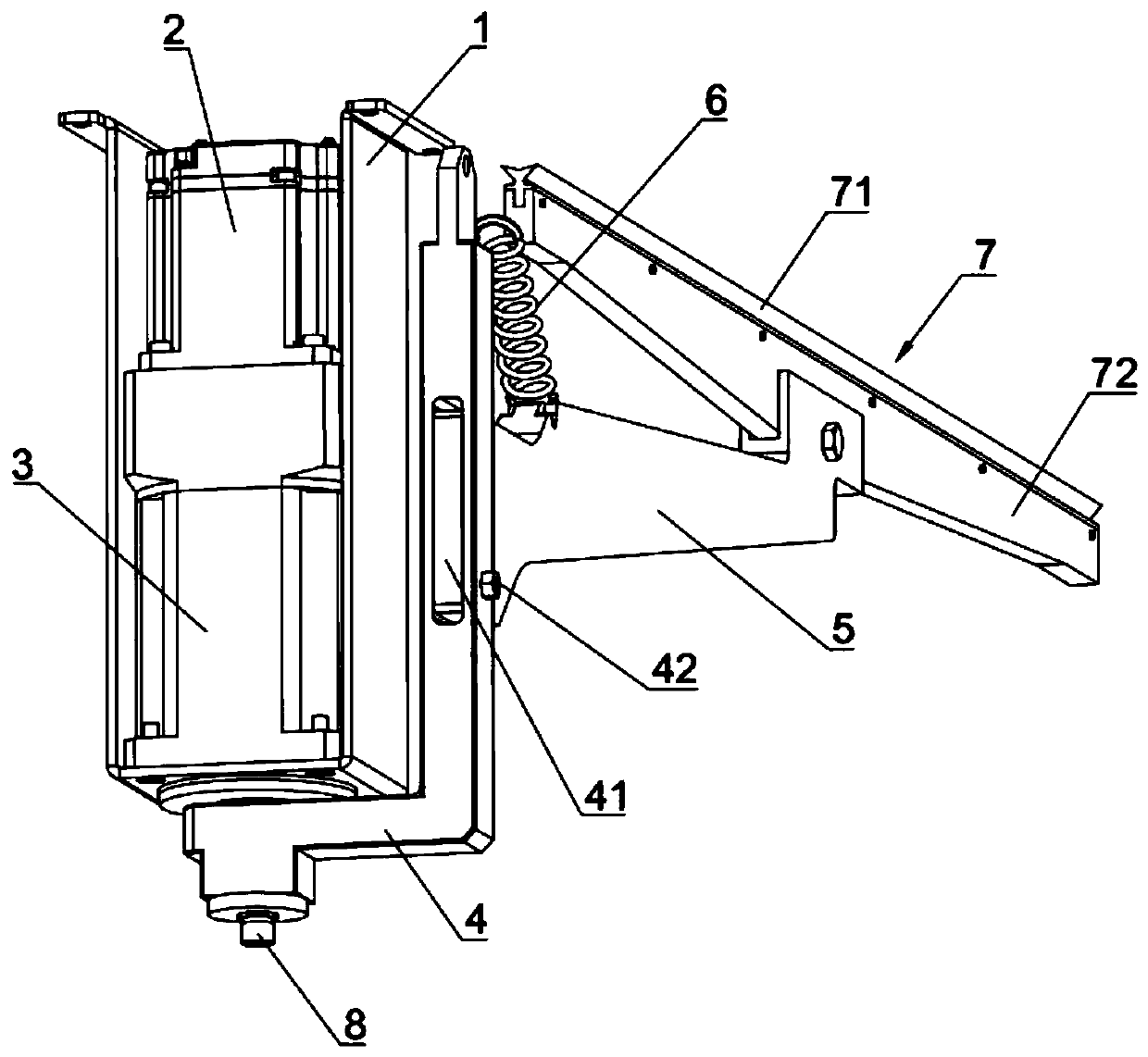 Rotary sweeping and scraping device