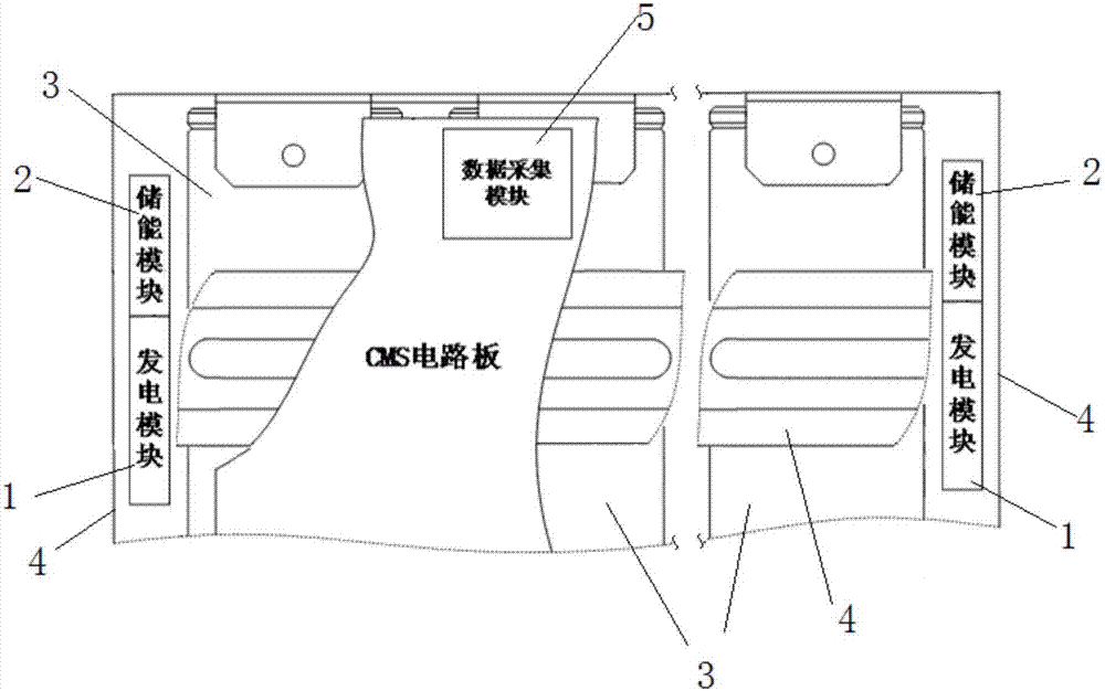 Power supply for data acquiring module based on super capacitor module