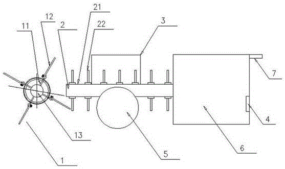 Weeding machine for lawn