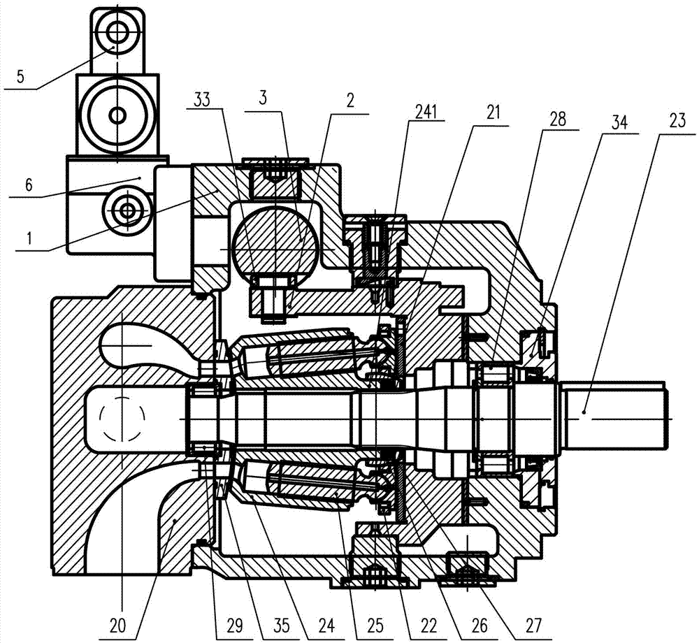 Electric proportional variable axial plunger pump