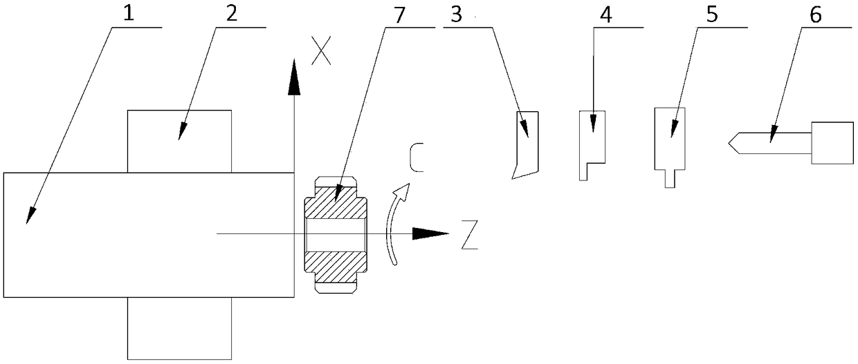 Spur gear numerical control machining method