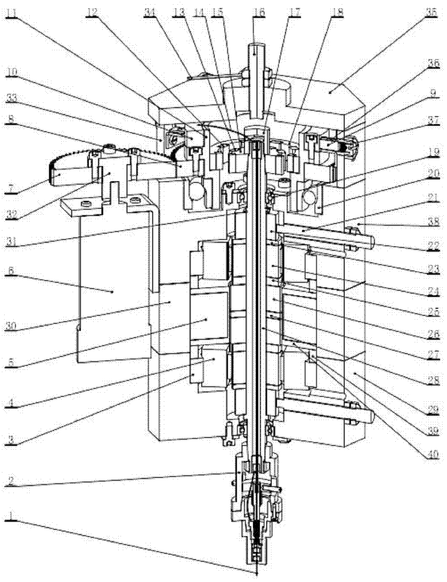 Spindle device for processing micro-hole electric spark based on magnetic levitation servo drive