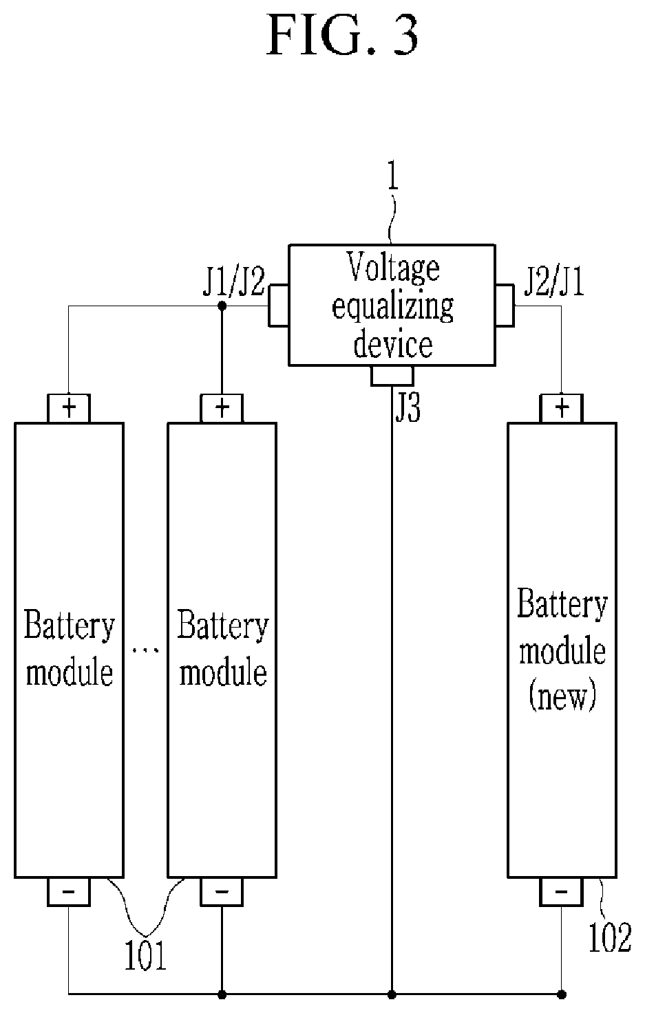 Voltage equalizing device