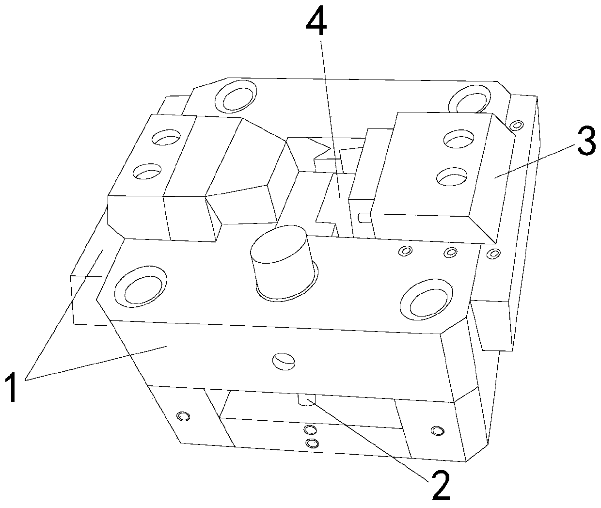 Stamping die for metal product casting