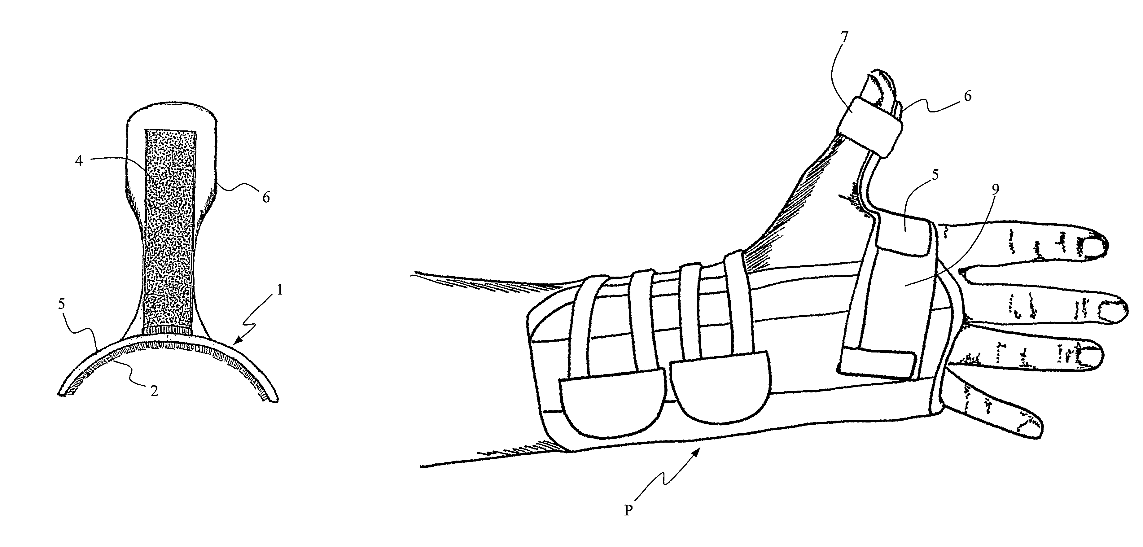 Orthopaedic support for immobilizing the thumb