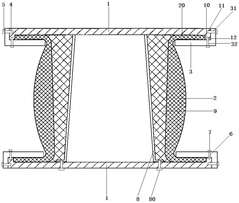 A flange assembly for connecting flue pipes