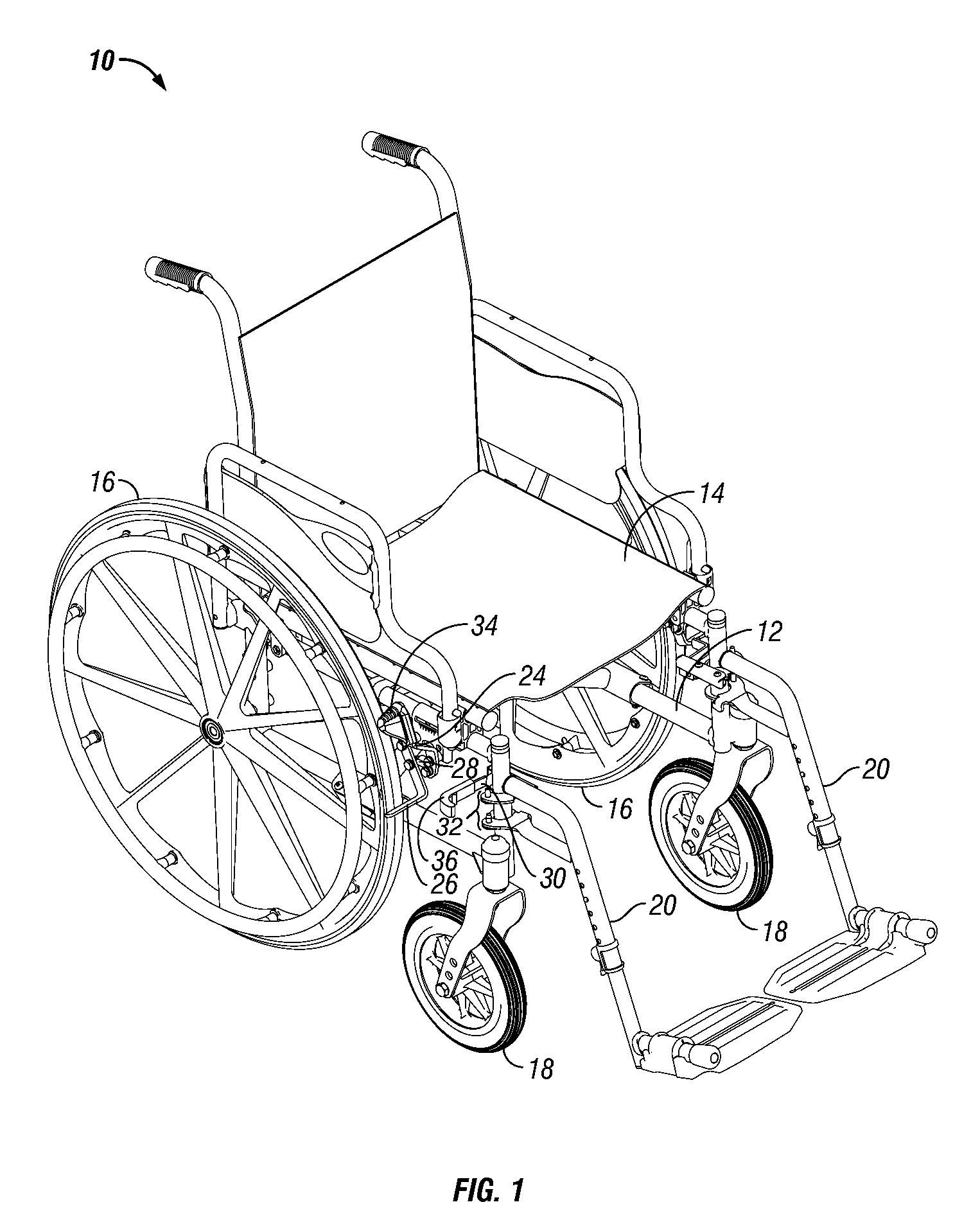 Wheelchair lever handles
