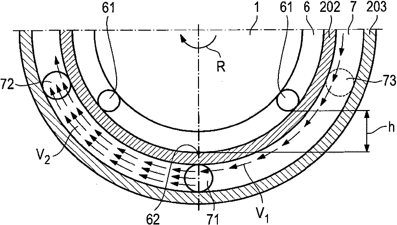 Device for sealing a bearing lubricated with a liquid lubricant