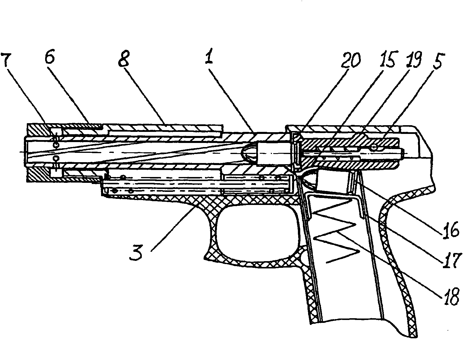 Automatic pistol