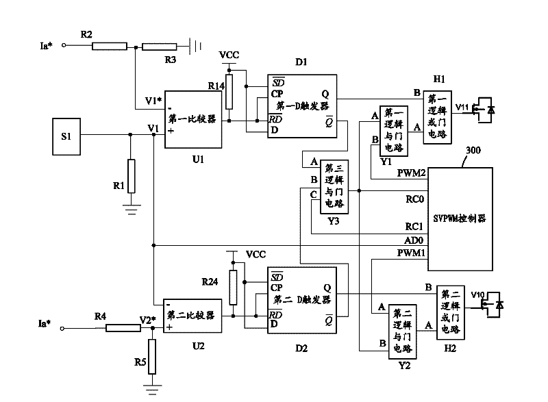 Control device for grid connection current