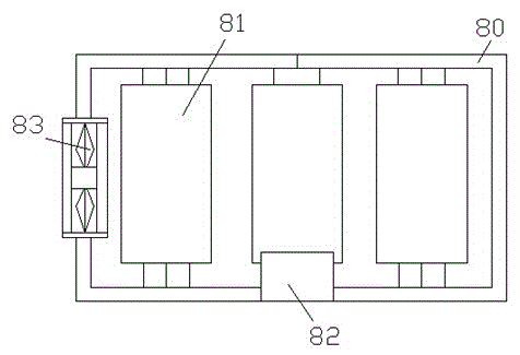 Dry type transformer device with exhaust fan
