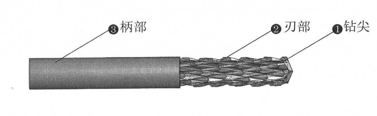 Diamond coated cutter and application thereof to processing of fiber composite material