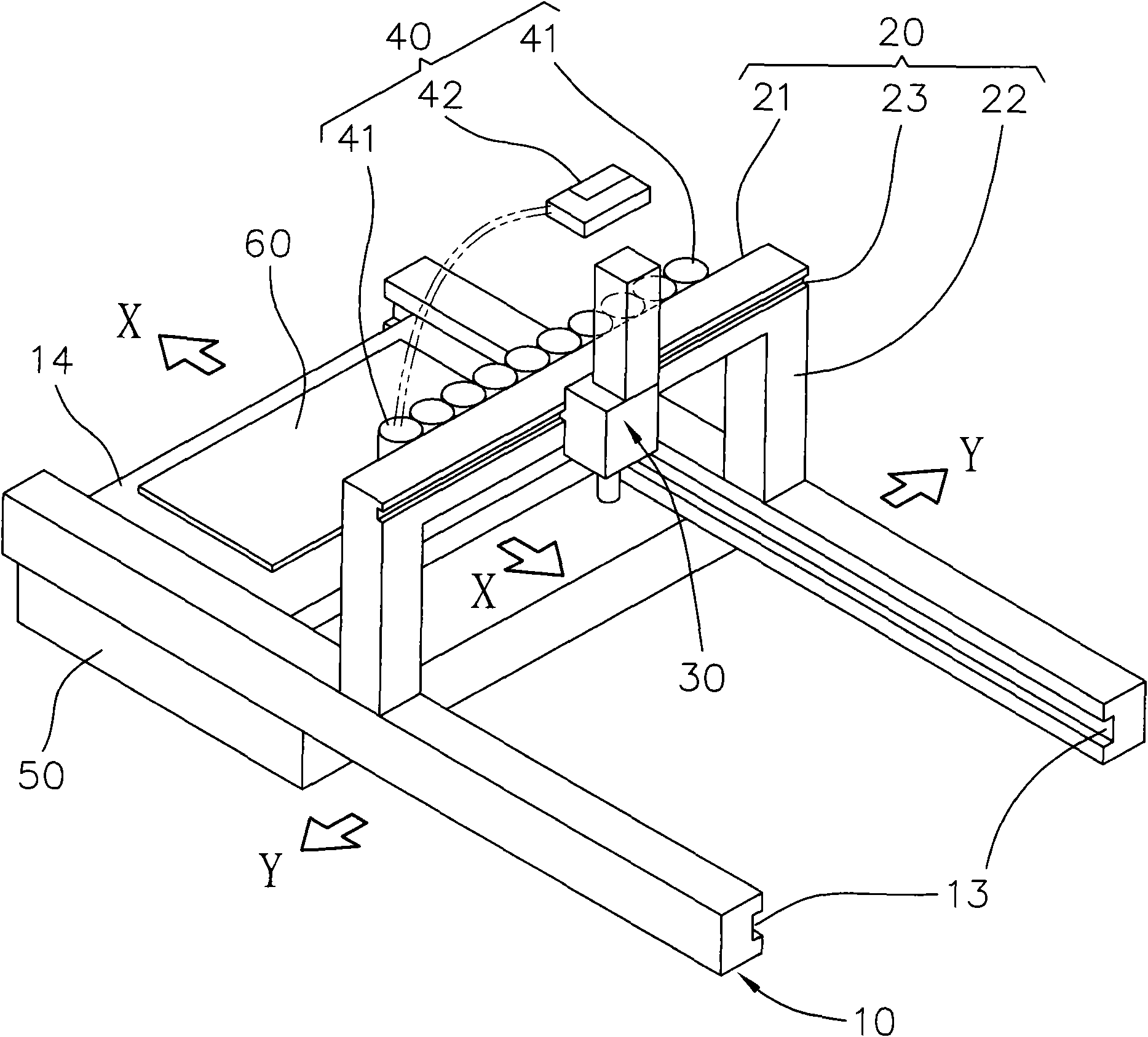 Laser repair device with automatic detection function