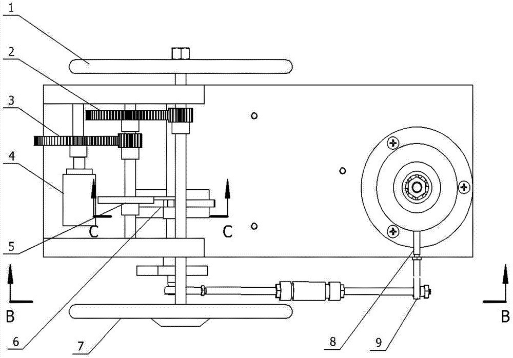 Steering mechanism of electric toy three-wheel trolley