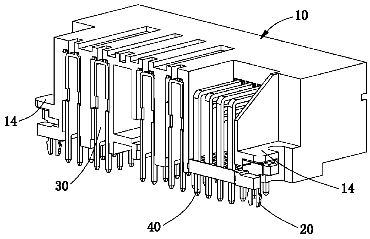 Electrical connector with locking structures