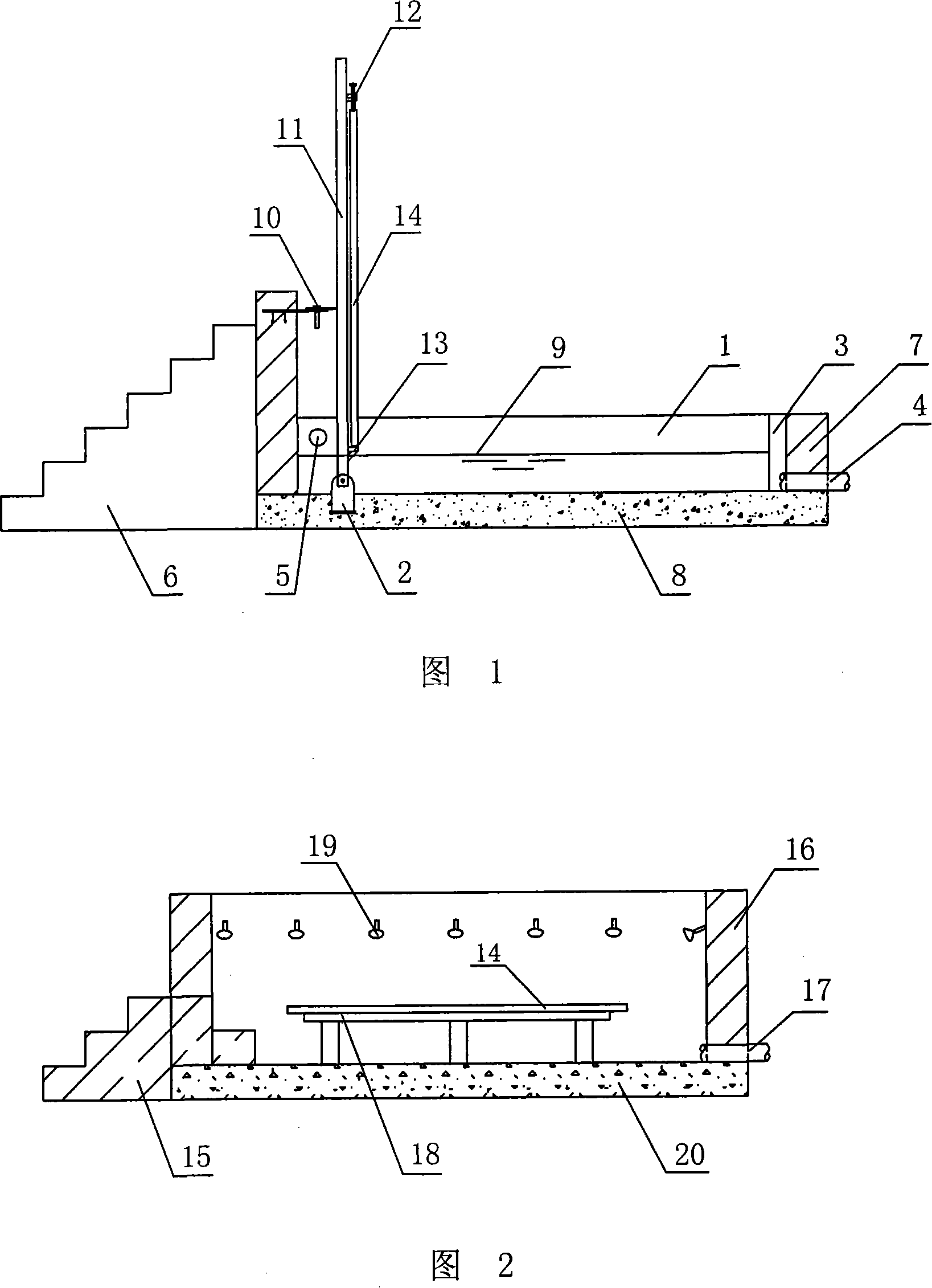 Process for water transferring on the surface of large workpiece and equipment thereof