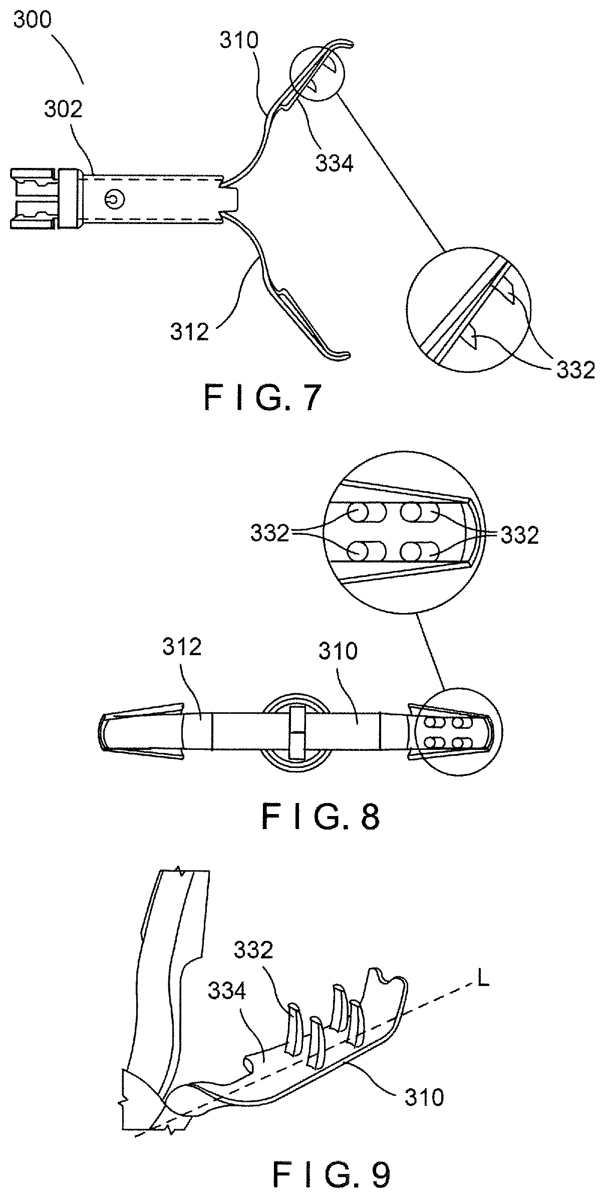 Aggressive featured clips with improved tissue retention