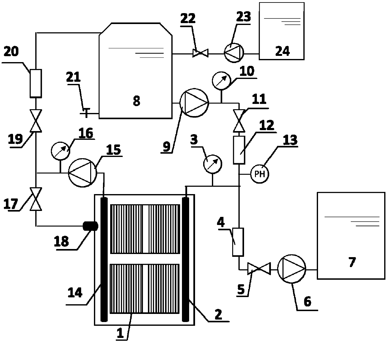MBR plate-type membrane cleaning agent and cleaning method