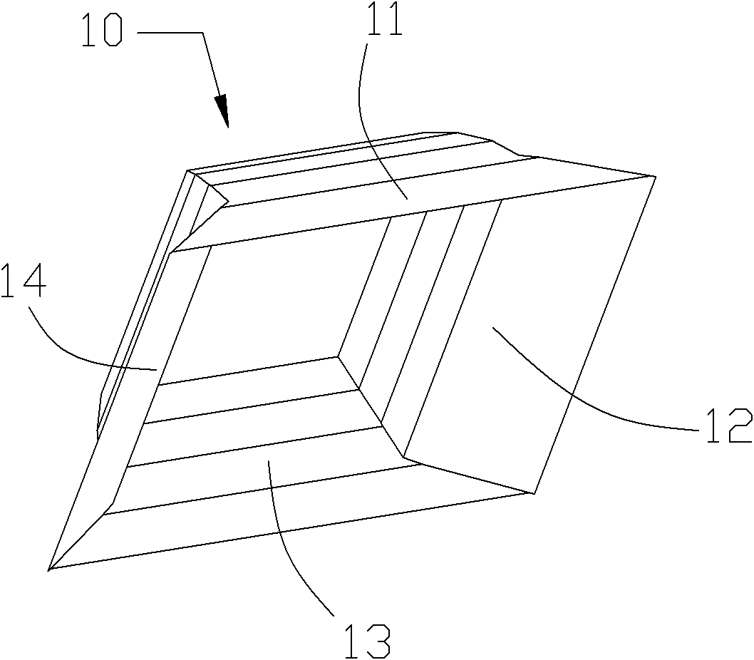 Rectangular floodlight reflector and LED (Light Emitting Diode) light fitting