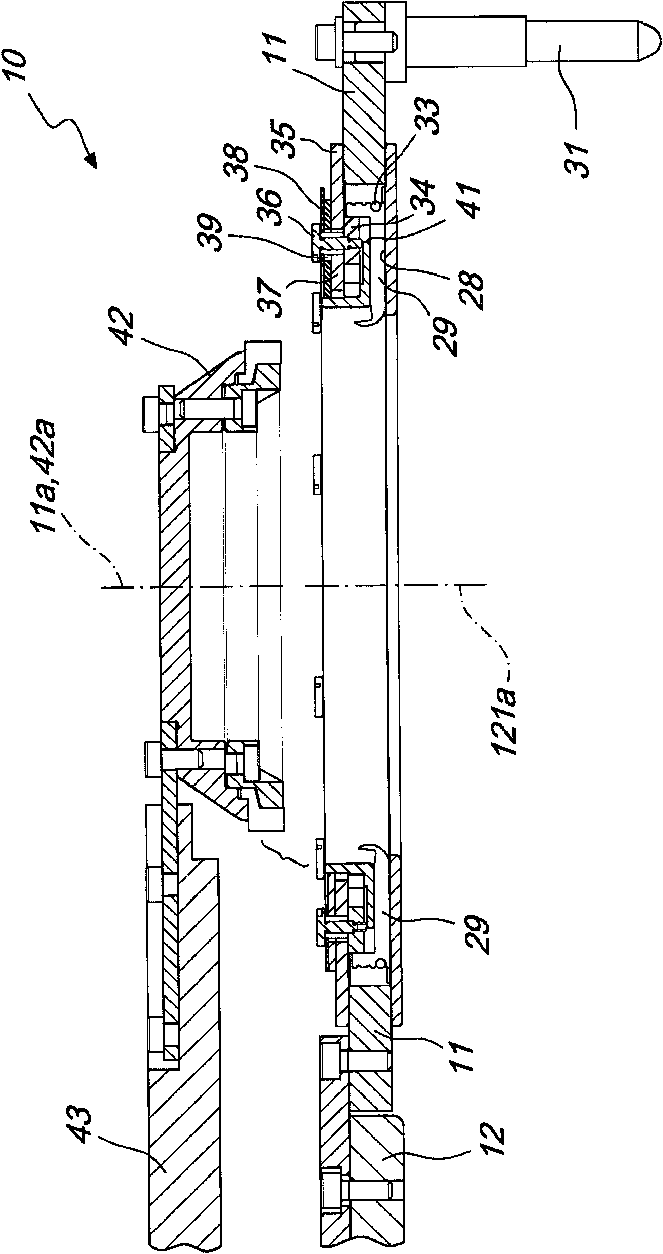 Pick-up device for picking up a tubular knitted article from a circular knitting machine for hosiery or the like and for transferring it to a unit adapted to perform additional work on the article