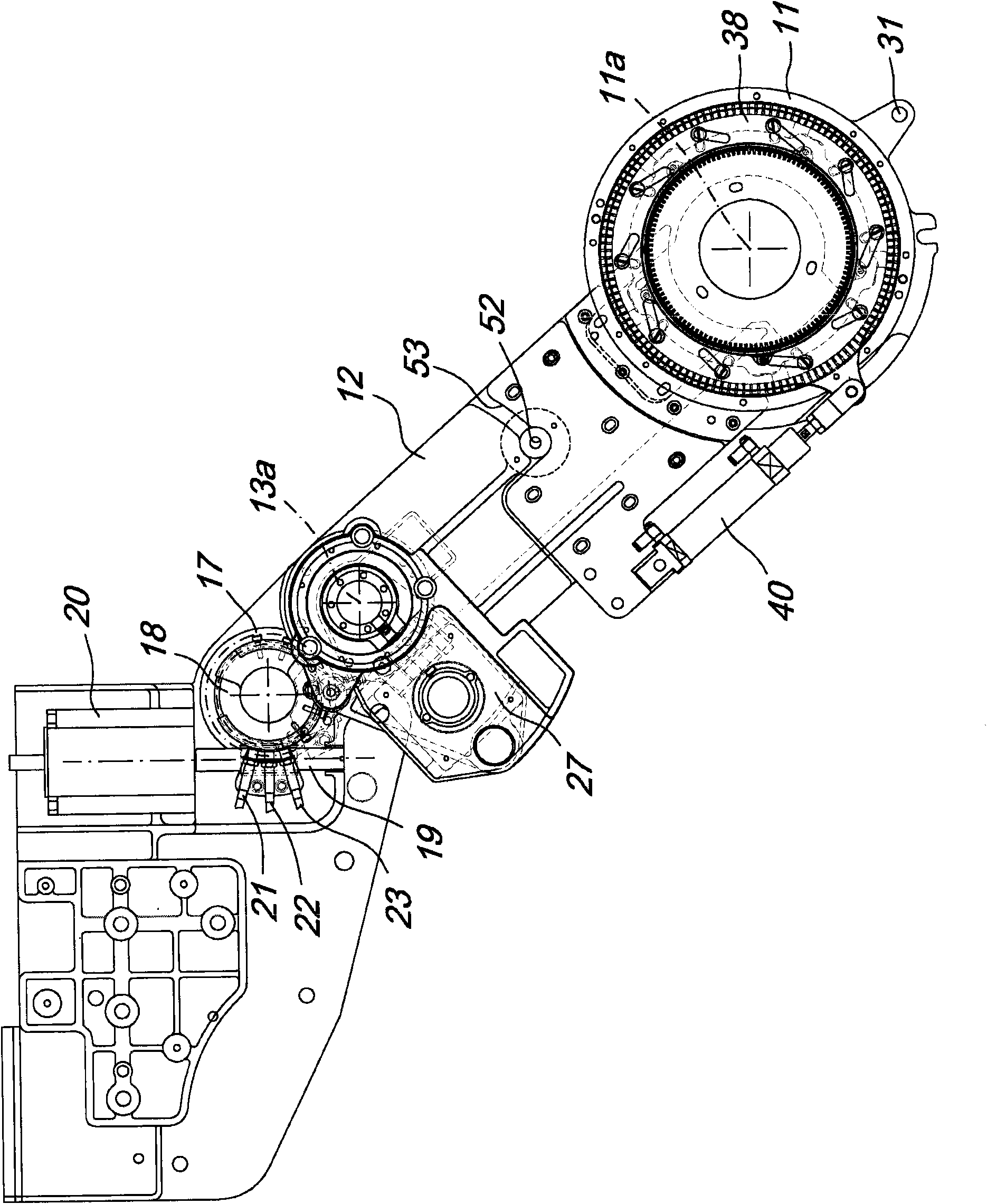 Pick-up device for picking up a tubular knitted article from a circular knitting machine for hosiery or the like and for transferring it to a unit adapted to perform additional work on the article