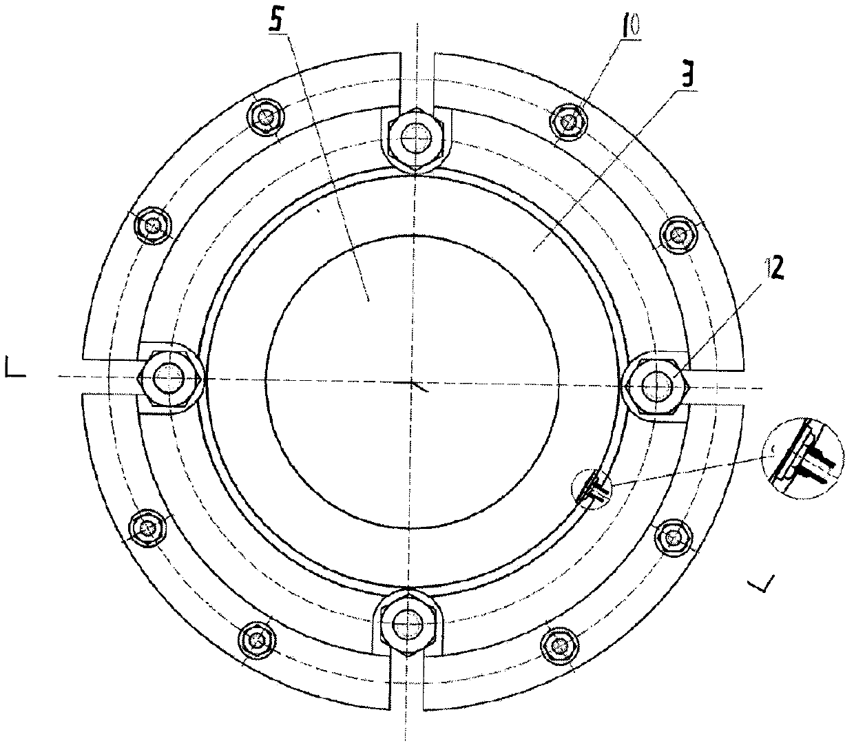 Tire sealed concrete impermeability test device