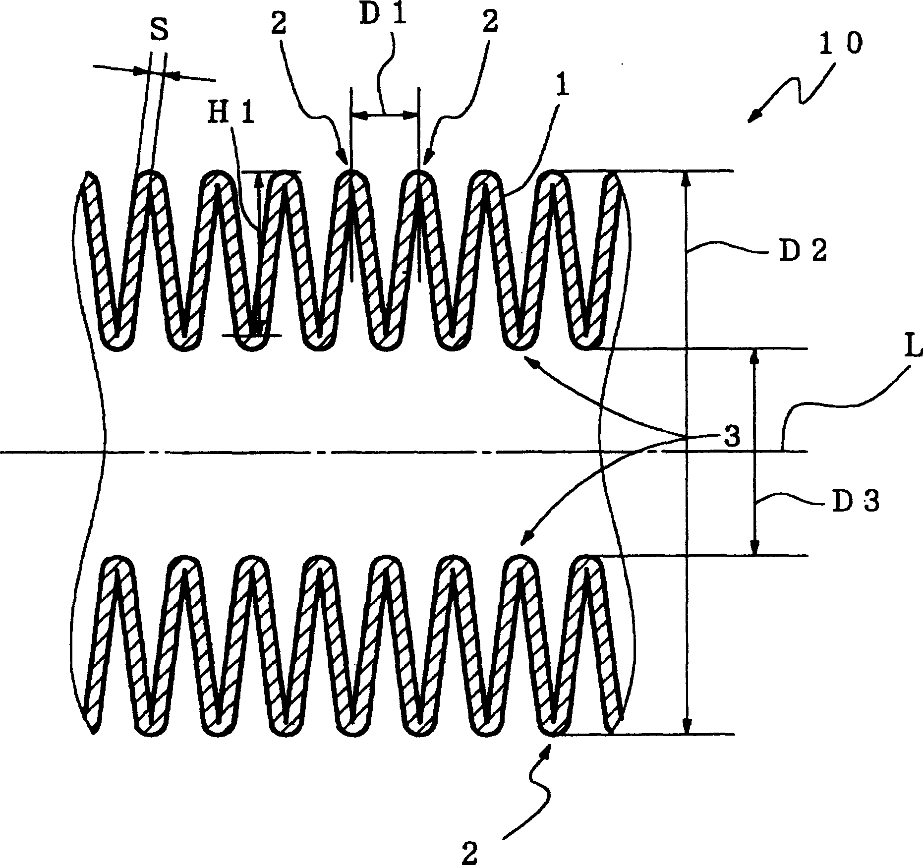 Metal bellows tube, method of producing the same, and flexible tube for high-pressure fluid
