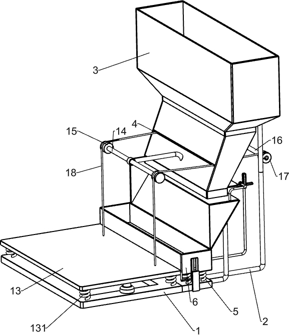 Quantitative feeding equipment for animal husbandry