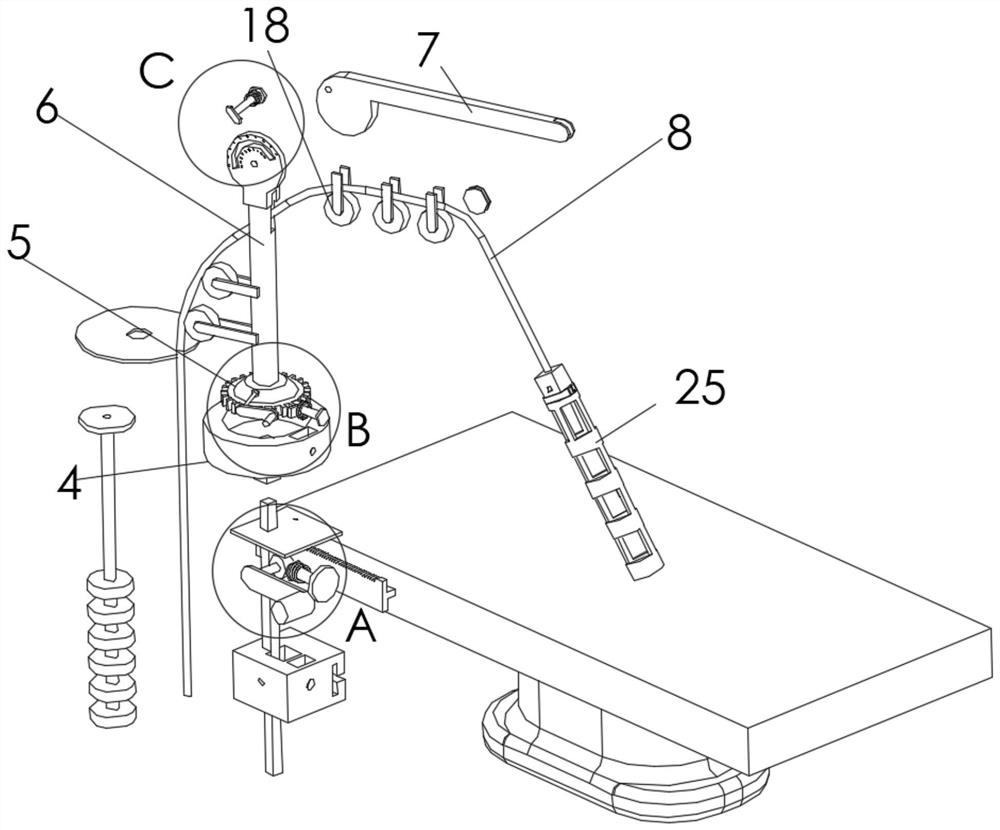 Shoulder arthroscopy operation frame