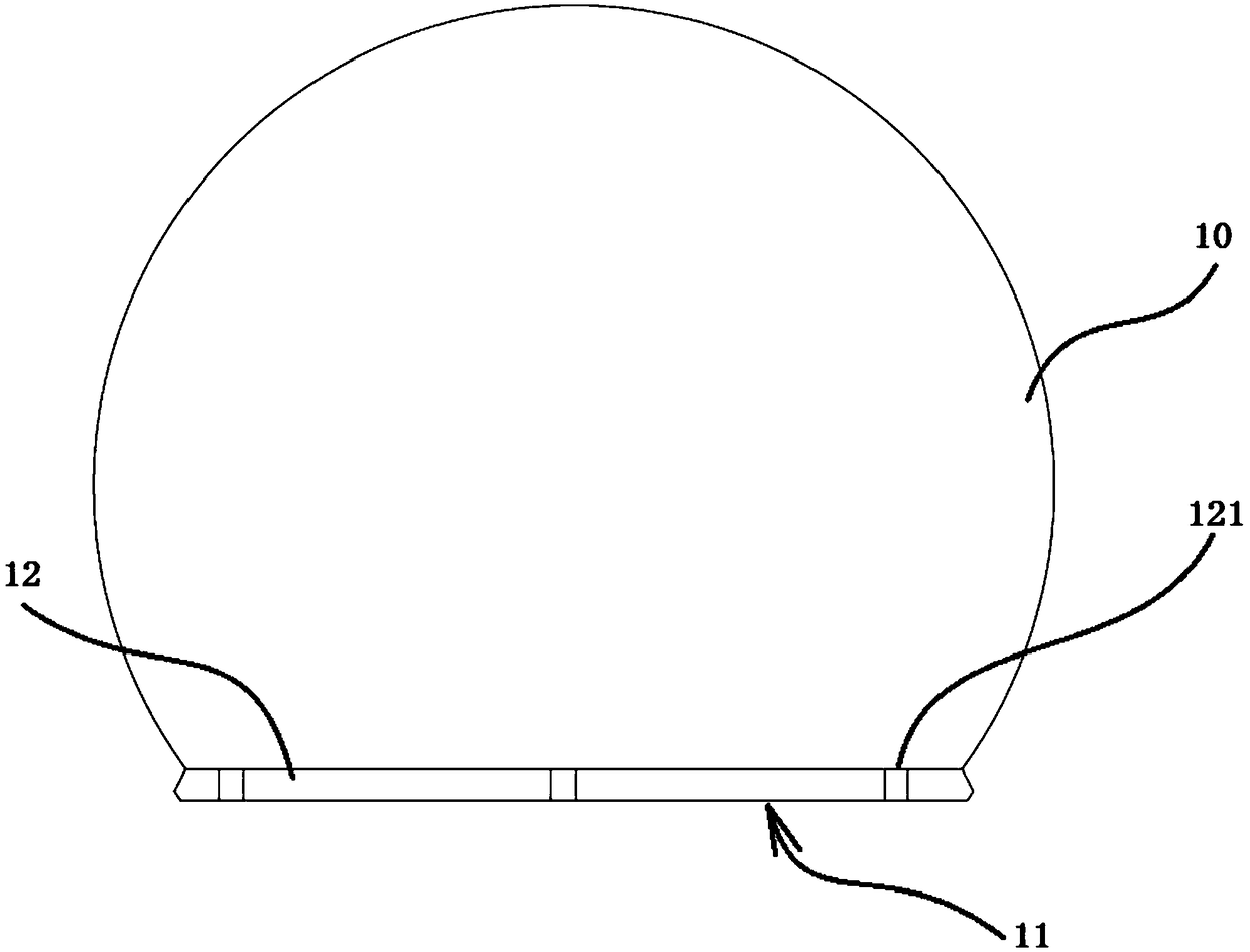 Manufacturing method of LED bulb heat dissipation lampshade and manufactured lampshade