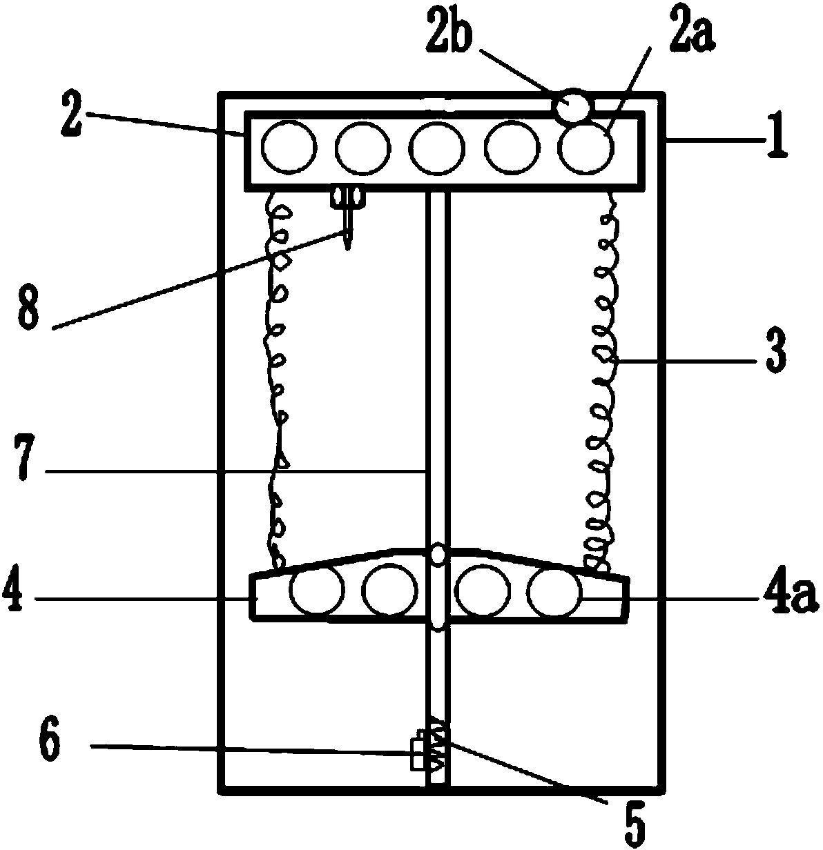 Constant-tension cloth containing device