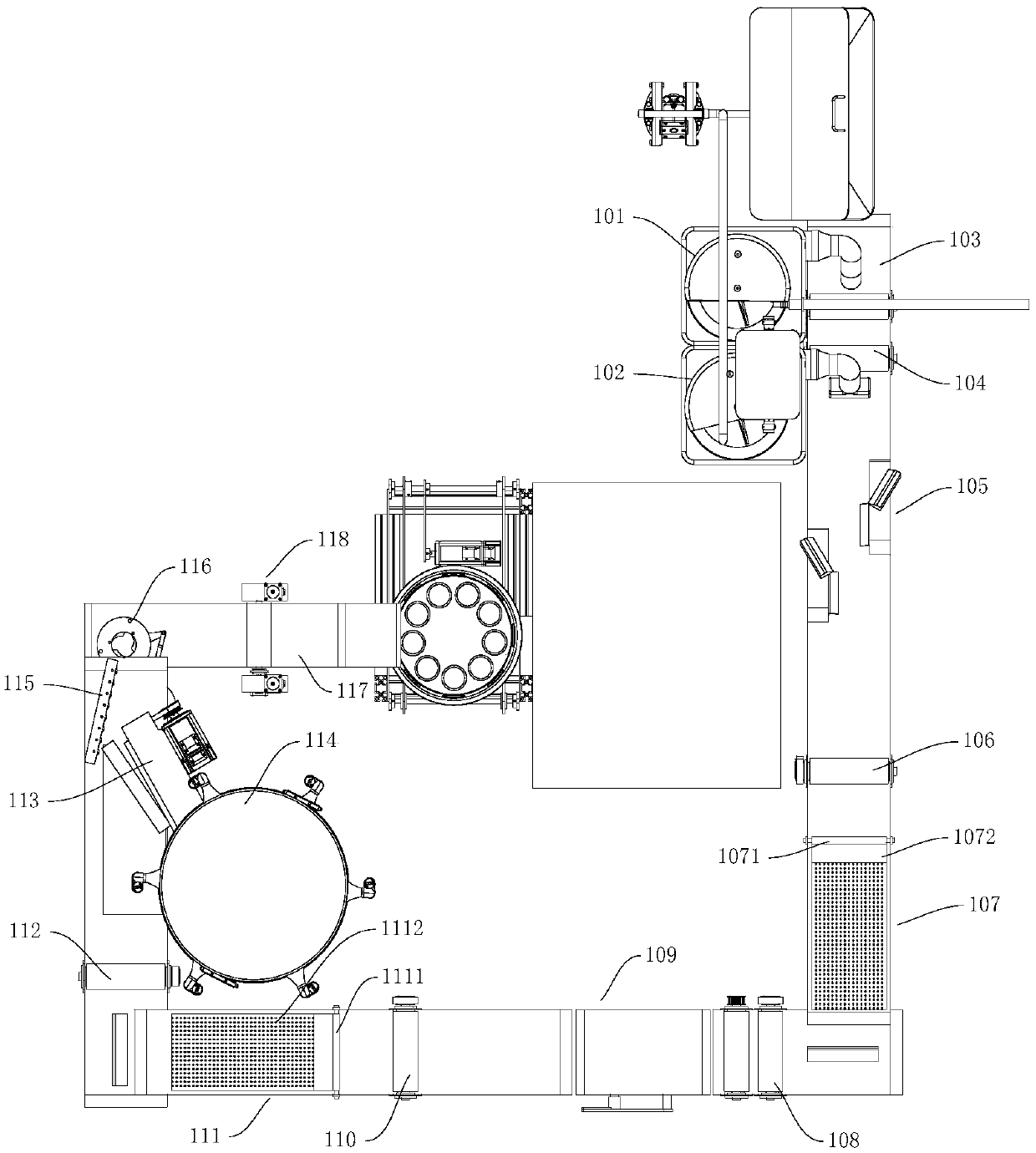 Baking device and food making equipment