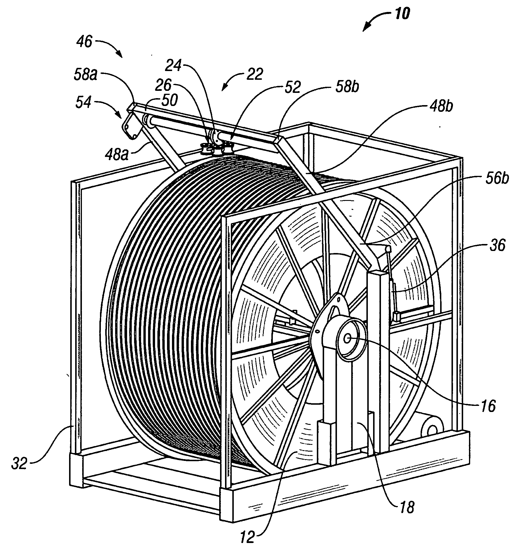Level-wind system for coiled tubing