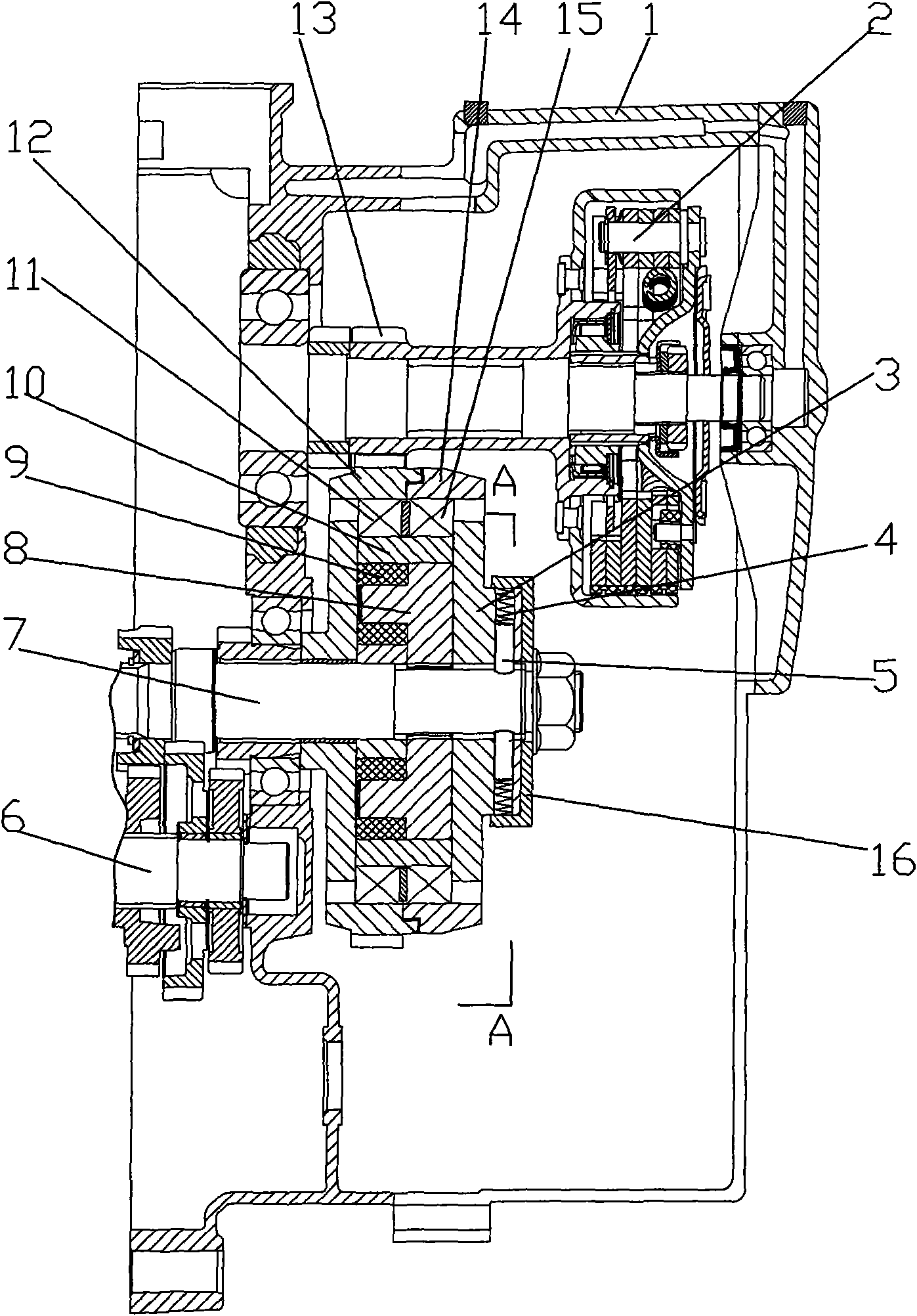 Overrunning type clutch transmission mechanism of motorcycle