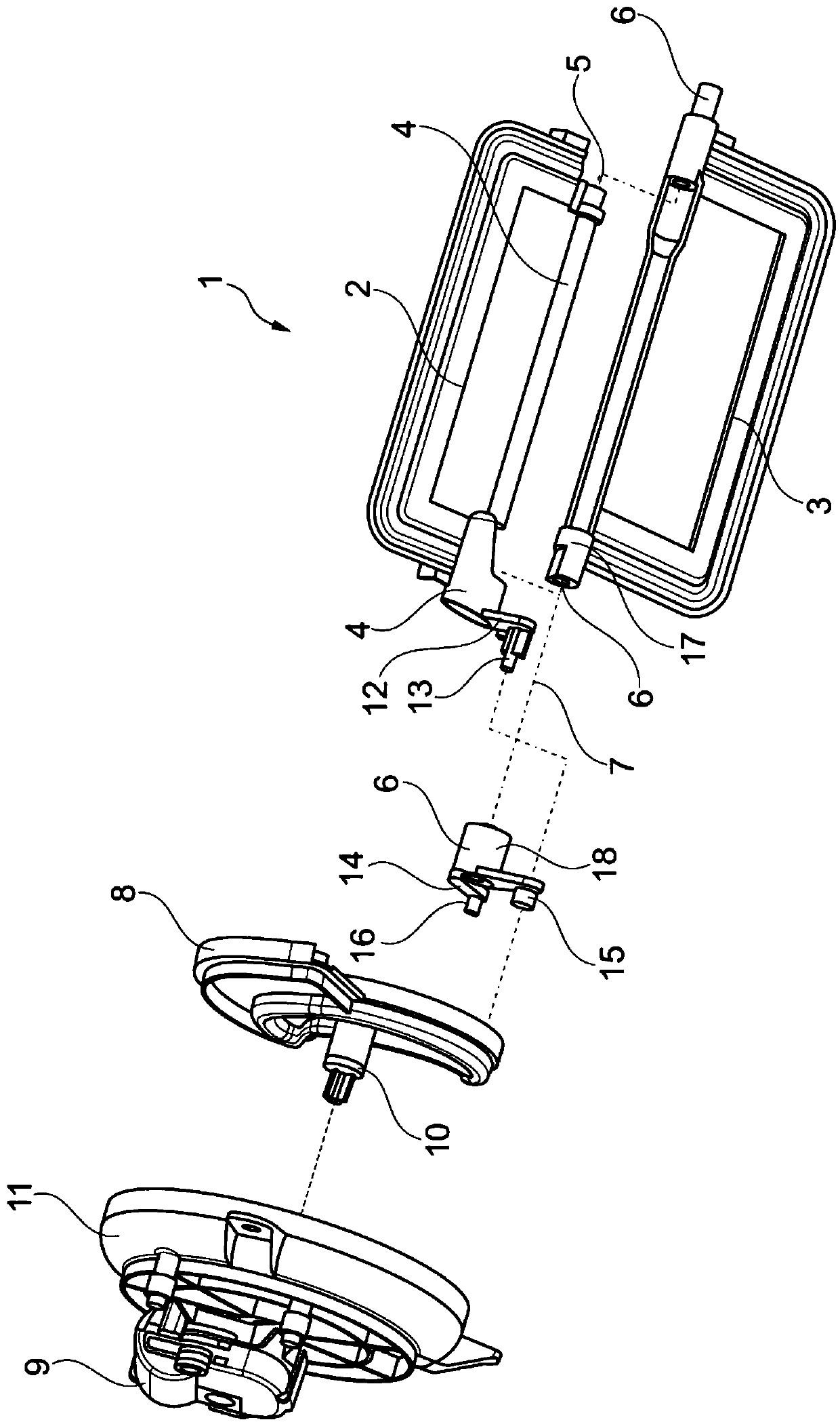 Air mixing damper arrangement