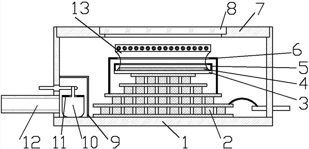 Focal plane infrared detector assembly packaging structure integrated with multistage thermoelectricity refrigerator