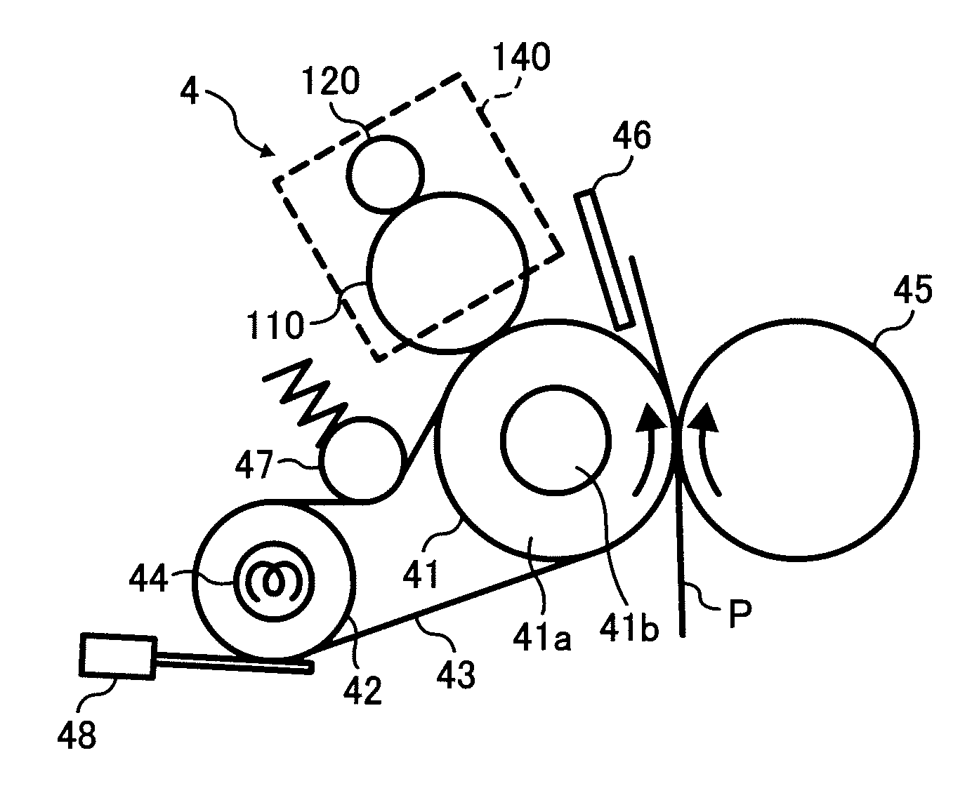Image forming apparatus including a fixing apparatus capable of effectively maintaining fixability for an extended period of use