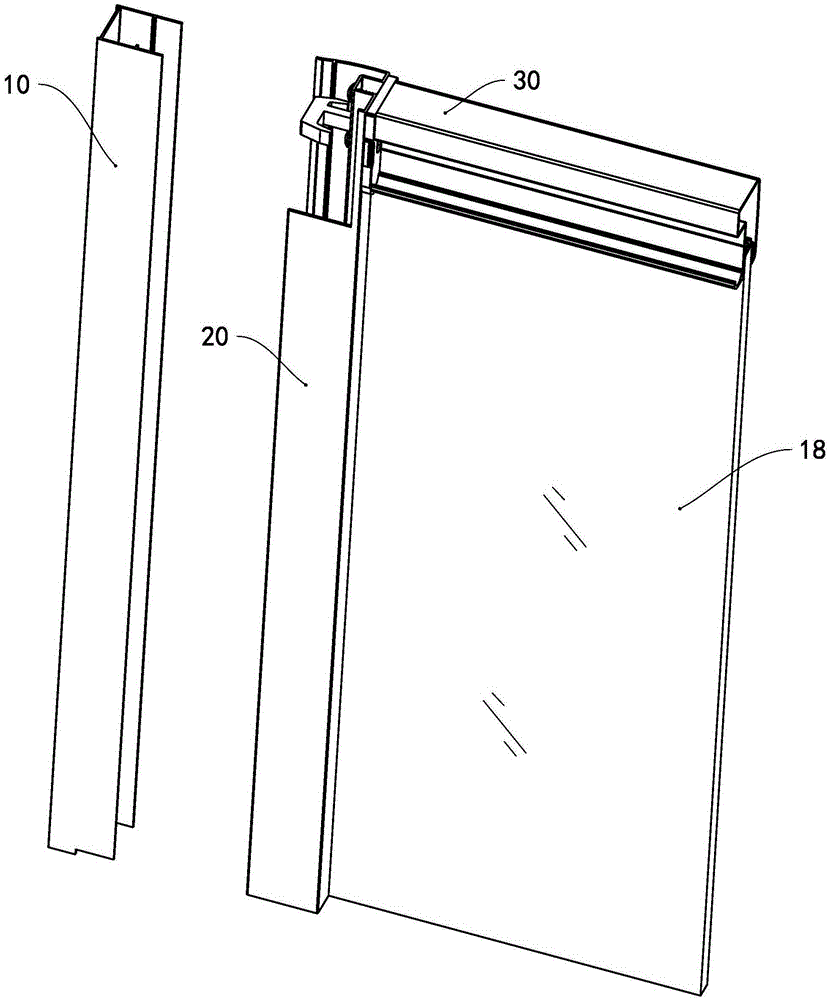 Shower room door assembly and shower room door
