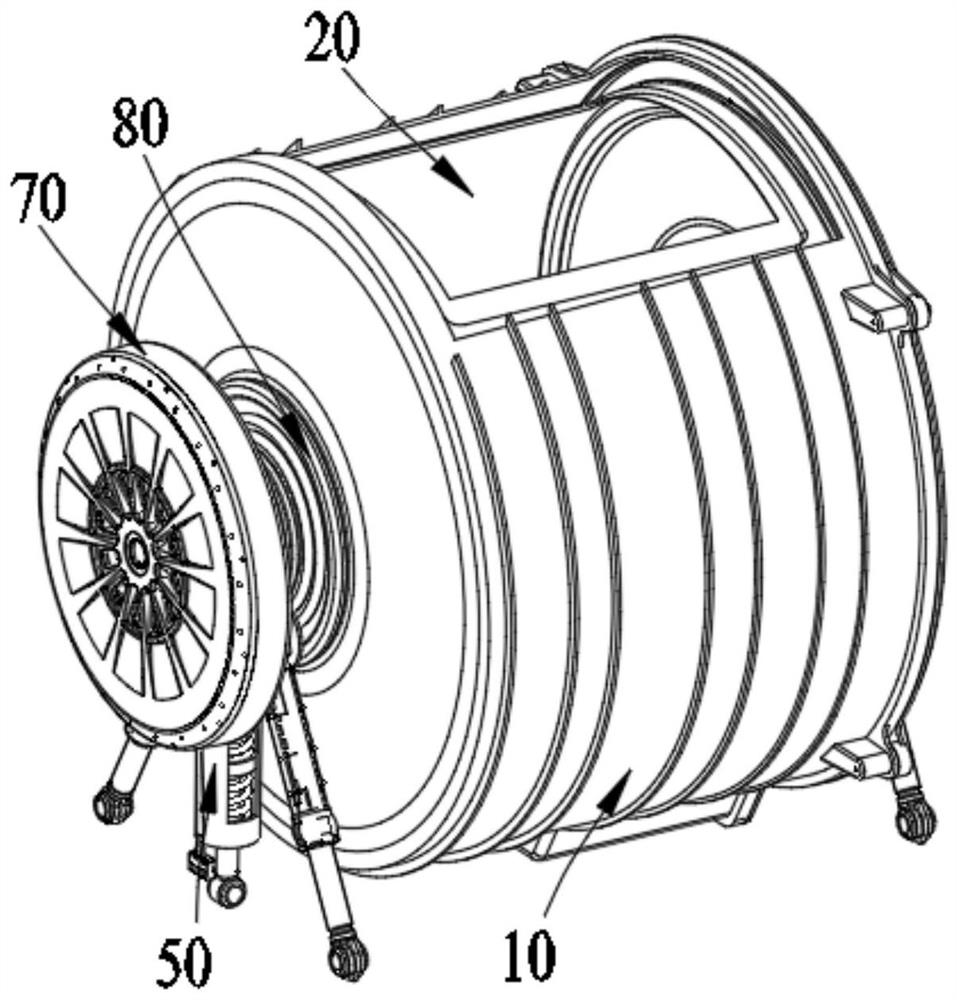 Washing drum assembly of drum washing machine and drum washing machine
