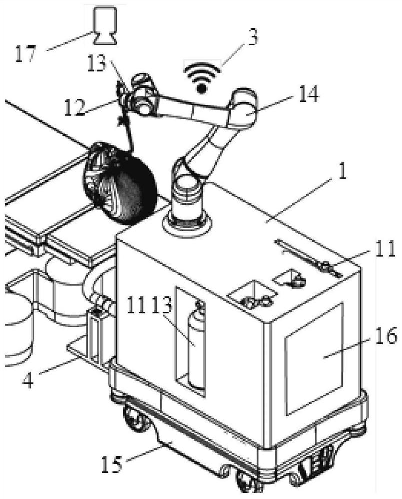 Tracheal intubation intelligent robot system for preventing respiratory viruses from spreading