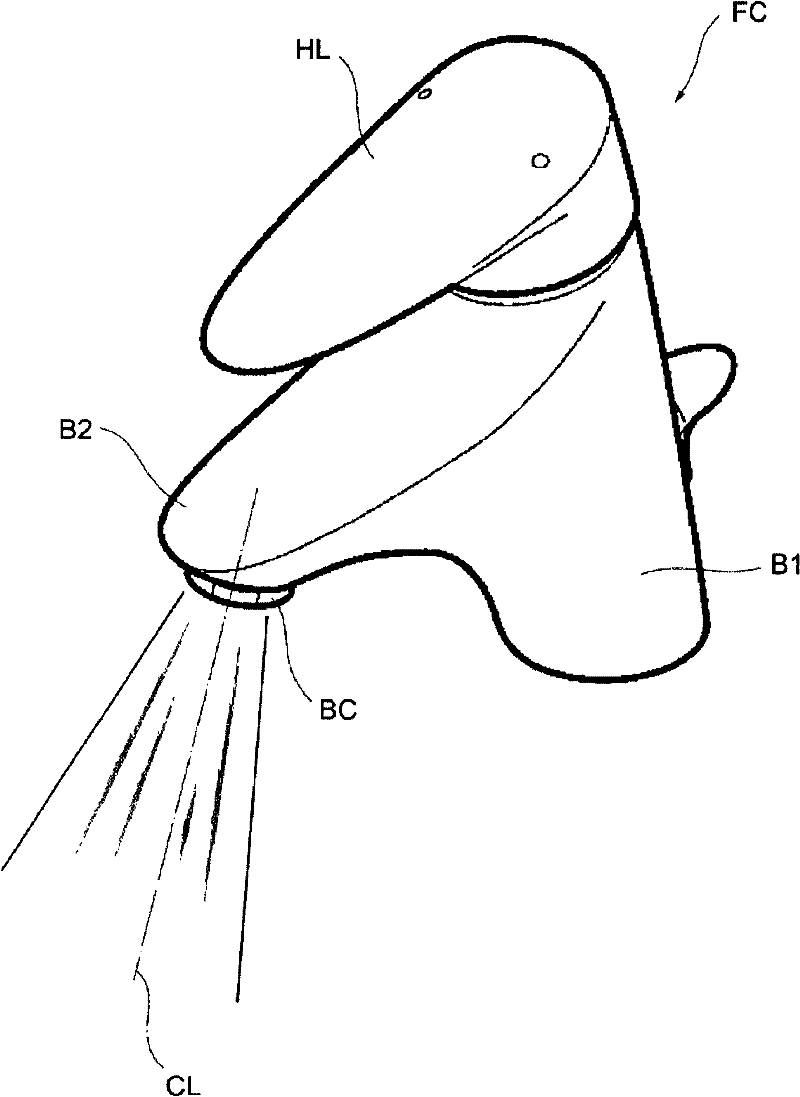 Water spouting device