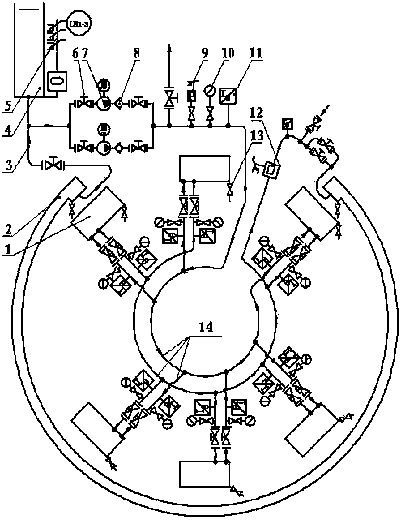 Secondary cooling system of bulb cross-flow hydrogenerator