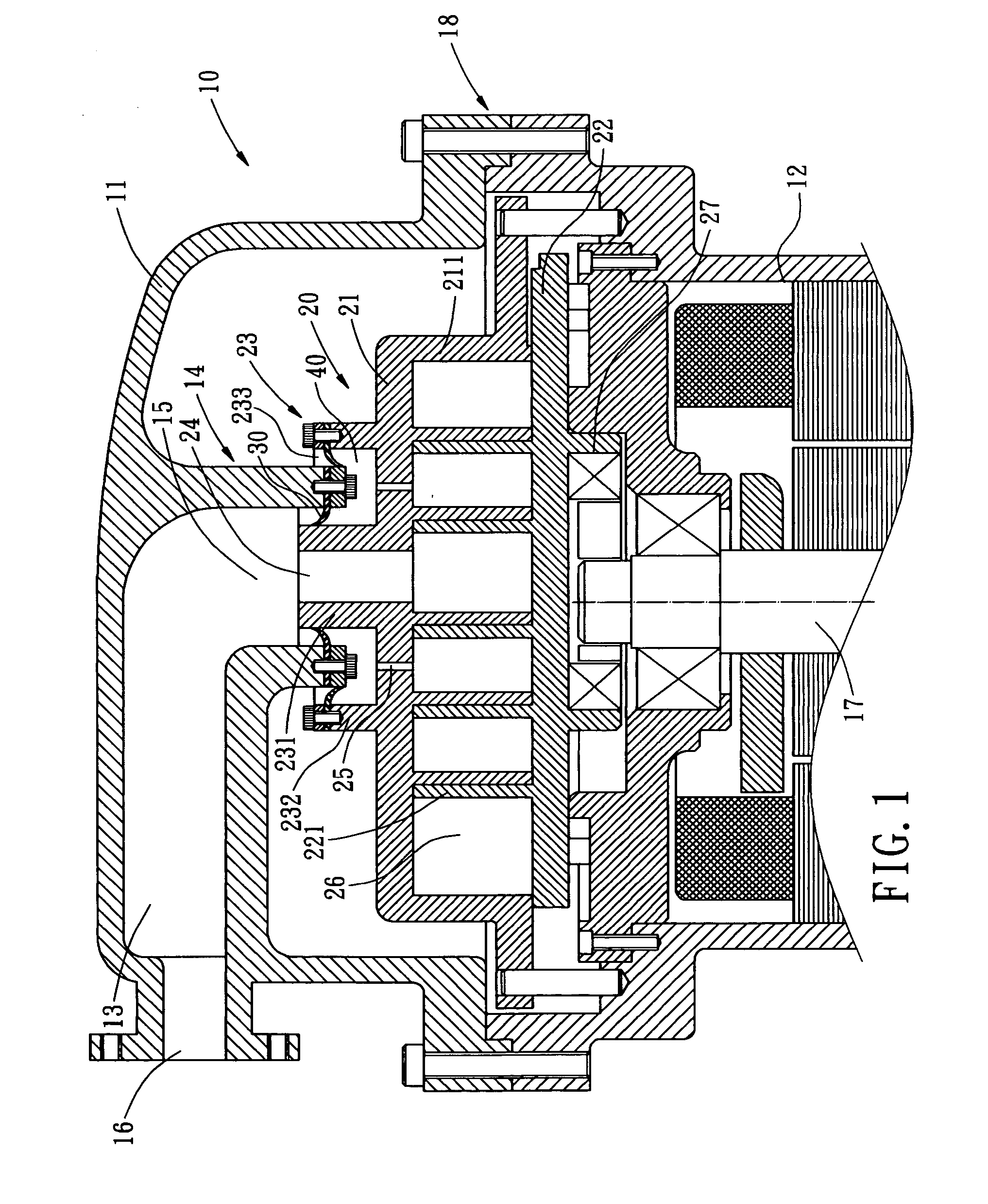 Axial compliance mechanism of scroll compressor