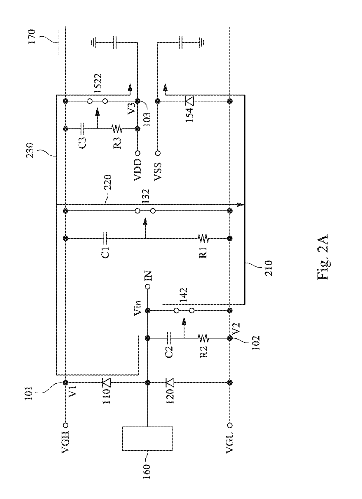 ESD protection circuit, related display panel with protection against ESD, and ESD protection structure