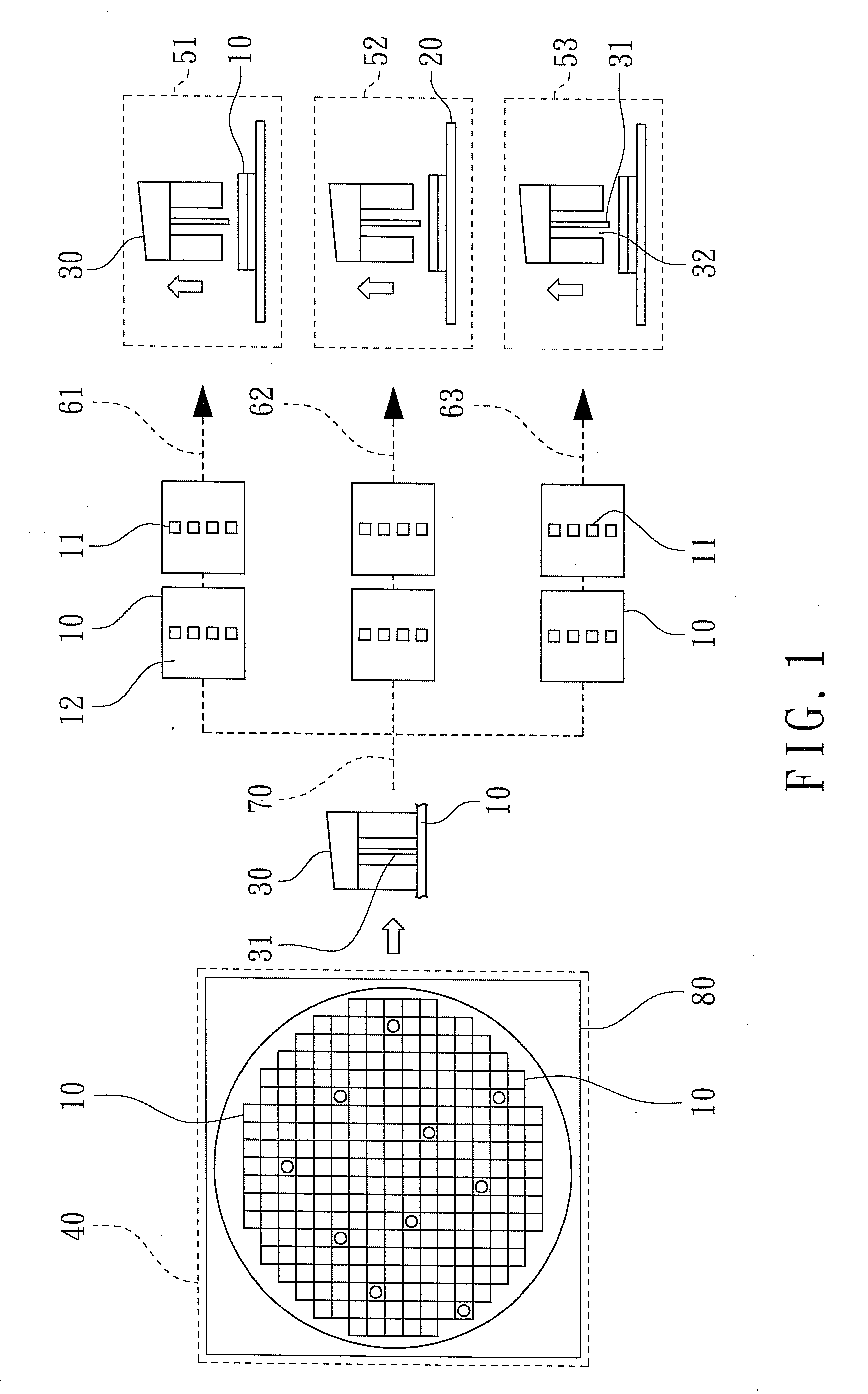 Method for die bonding having pick-and-probing feature