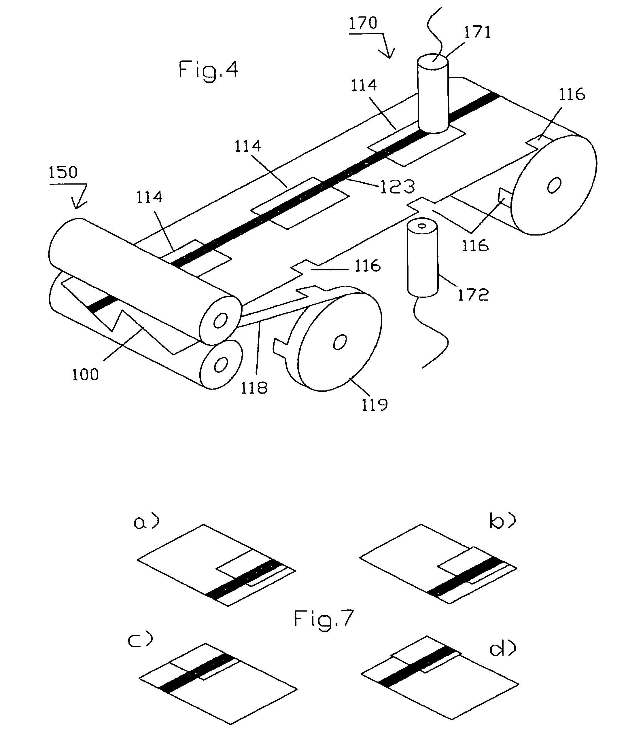 Method for the production of punched parts in web- or sheet-like print substrates and their further processing