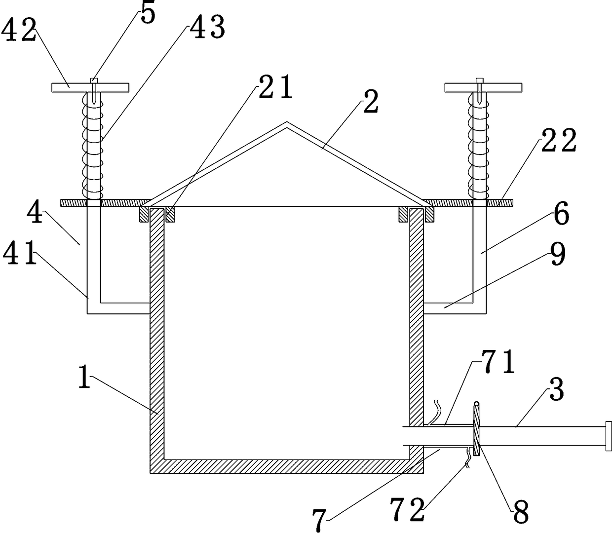 Industrial atmospheric-pressure storage tank