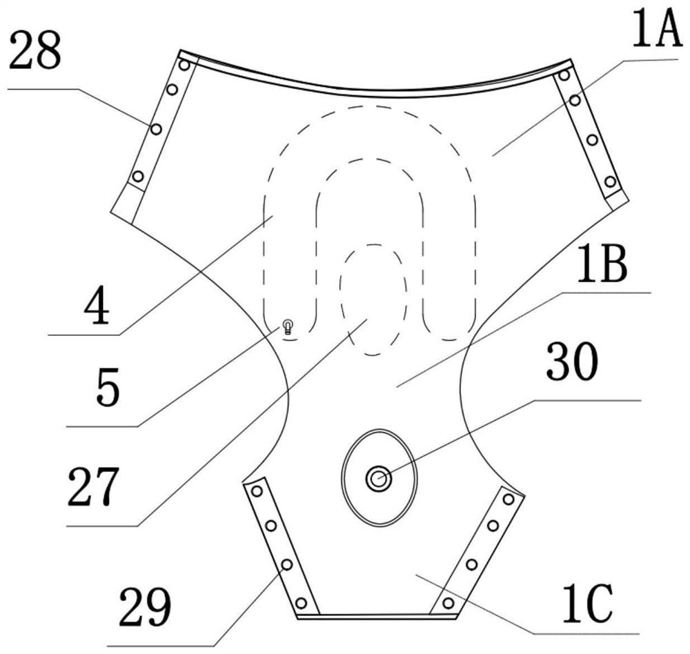 Drainage device for male incontinence