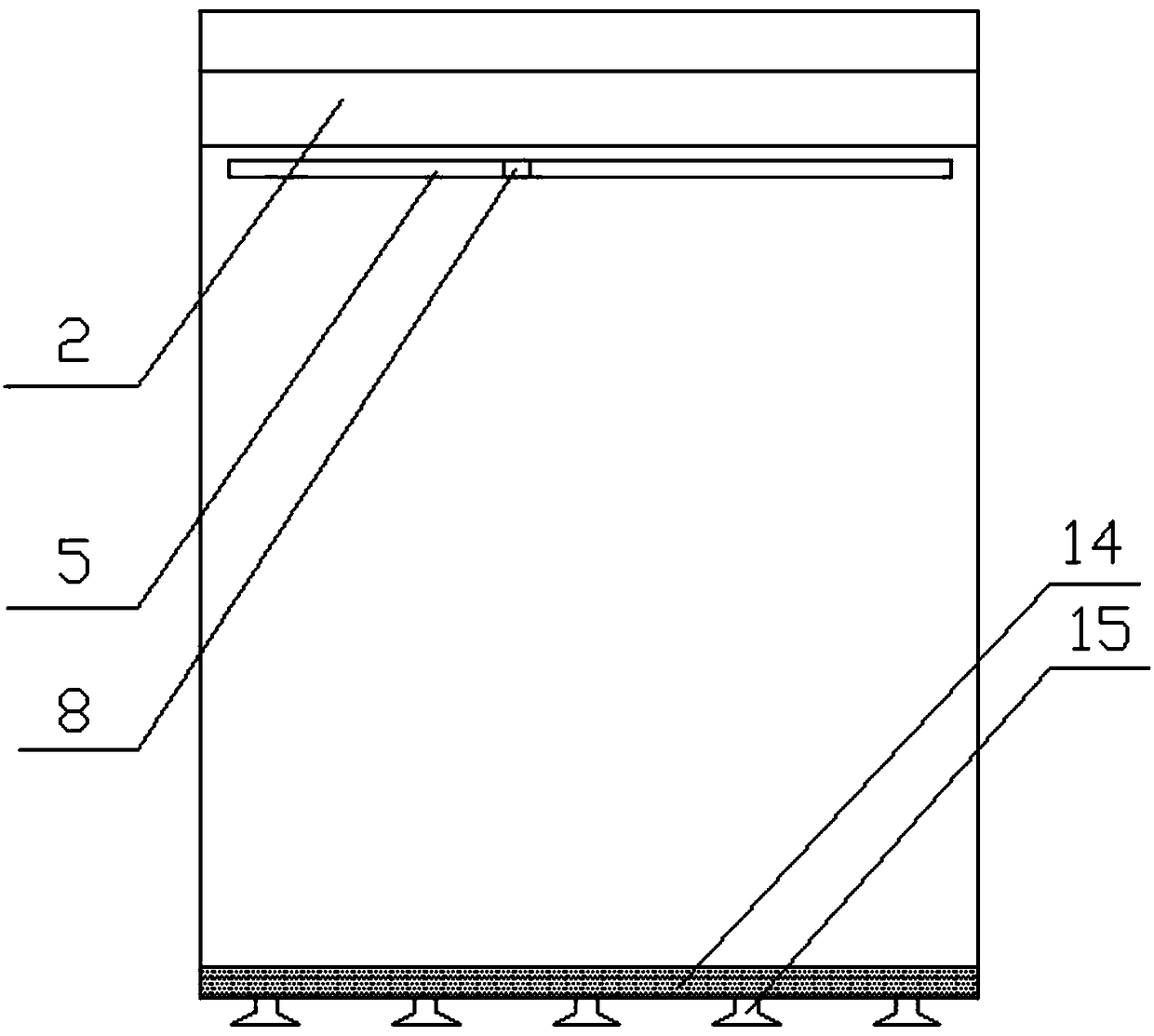 Wind turbine blade gas bubble detection apparatus