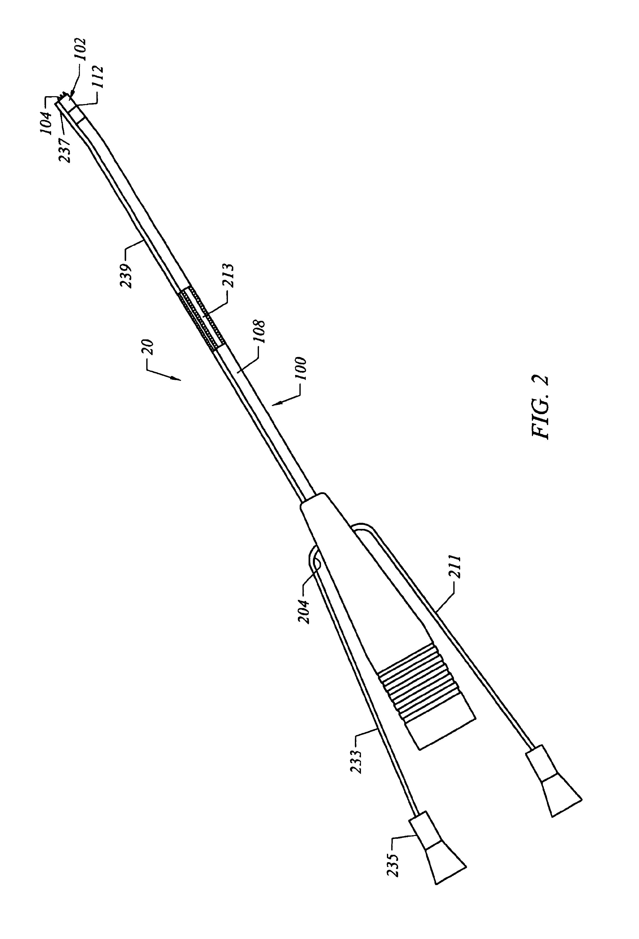 Dual mode electrosurgical clamping probe and related methods